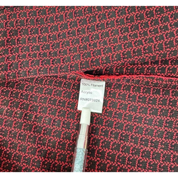 Ming Wang 2 Piece Set Womens Medium Red And Black Studded Tank Jacket Set Knit - Picture 14 of 14